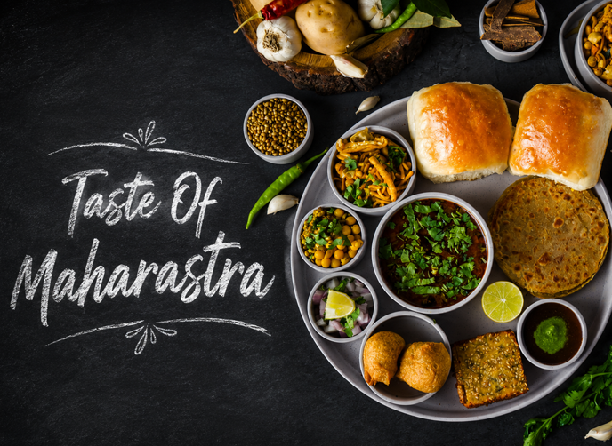 taste of Maharashtra misal pav thali